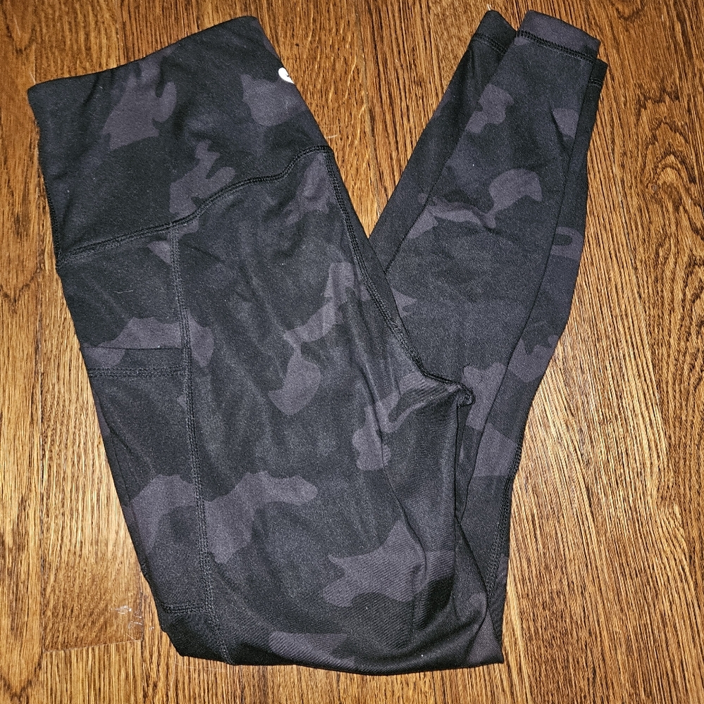 90 degrees black grey camo legging